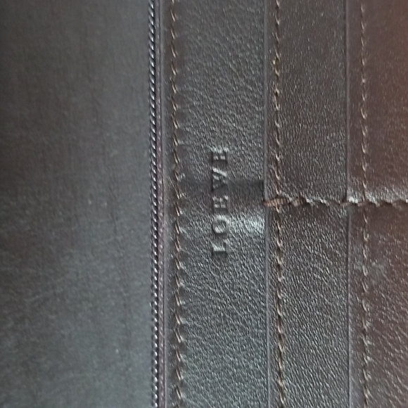 LOEWE FRONT FLAP  WALLET IN TANGERINE CALFSKIN - Picture 8 of 11